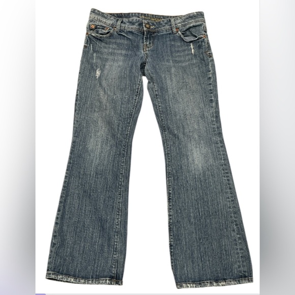American Eagle AE Artist Classic Blue Women's Jeans Size 10 Short - Picture 1 of 5
